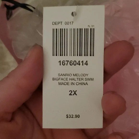 Hot Topic Sanrio My Melody Pink Bikini Top 2XL NWT - Picture 4 of 4